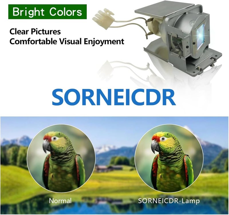 SORNEICDR RLC-072 Replacement Projector Lamp Bulb Compatible with Viewsonic PJD5133 PJD5123 PJD5233 PJD5523W PJD5223 PJD5353 PJD5113 PJD5133-1W Pro6200 Projector Lamp Bulb with Housing - Image 3